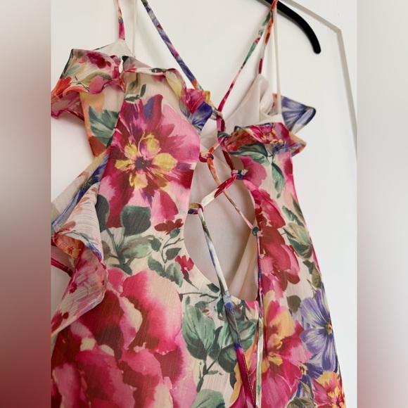 Vici, Garden Bliss Floral Tiered Midi Dress - Picture 9 of 14